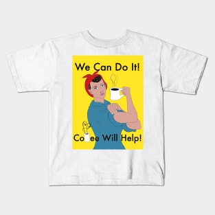 Coffee Will Help! Full color Kids T-Shirt